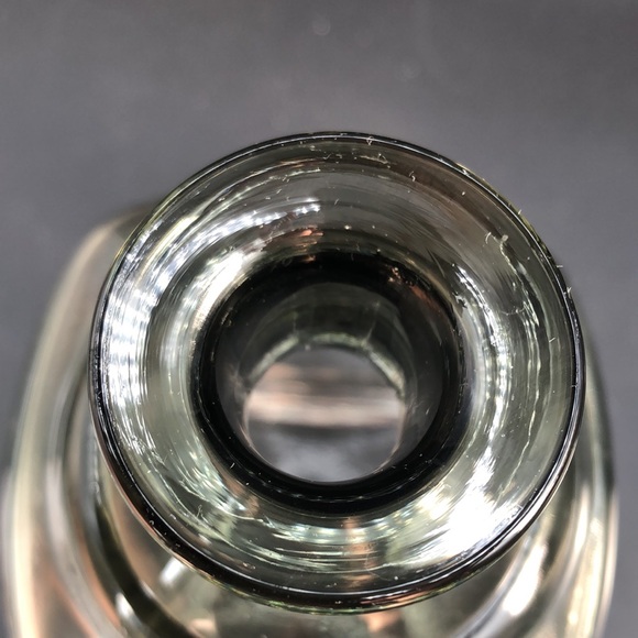 VINTAGE 60s Magnor Smoky Glass Norweigian Hand Blown  Decanter - Picture 9 of 9